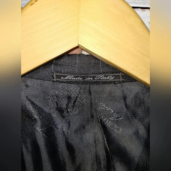 Corneliani S150's Wool Gray Pinstripe Suit Jacket size‎ 52R Italy Evening Event - Picture 4 of 9